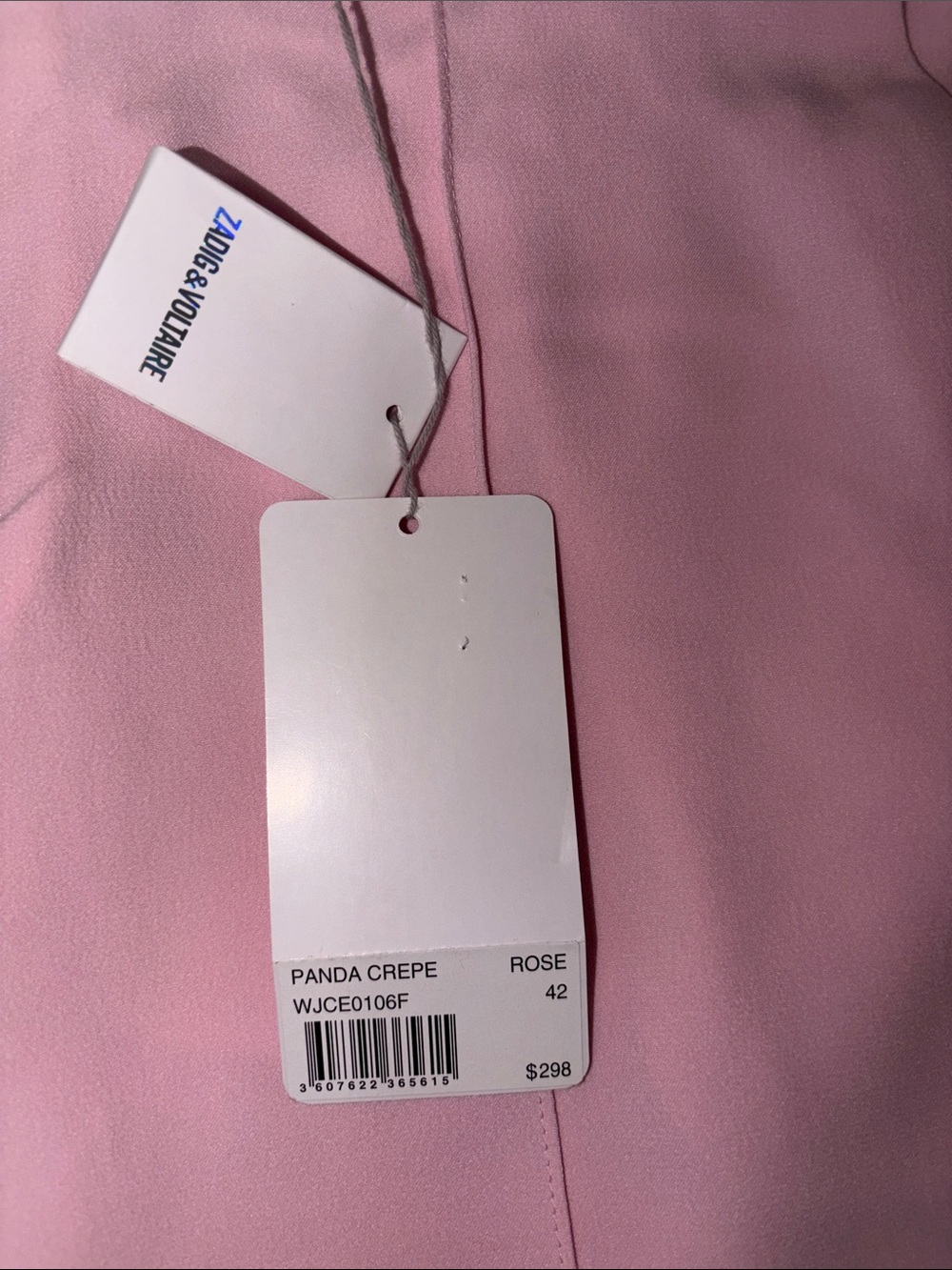 Zadig & Voltaire Panda Crepe Rose Tailored Dress Pants (Elastic Back) Retail$298 - Picture 2 of 5